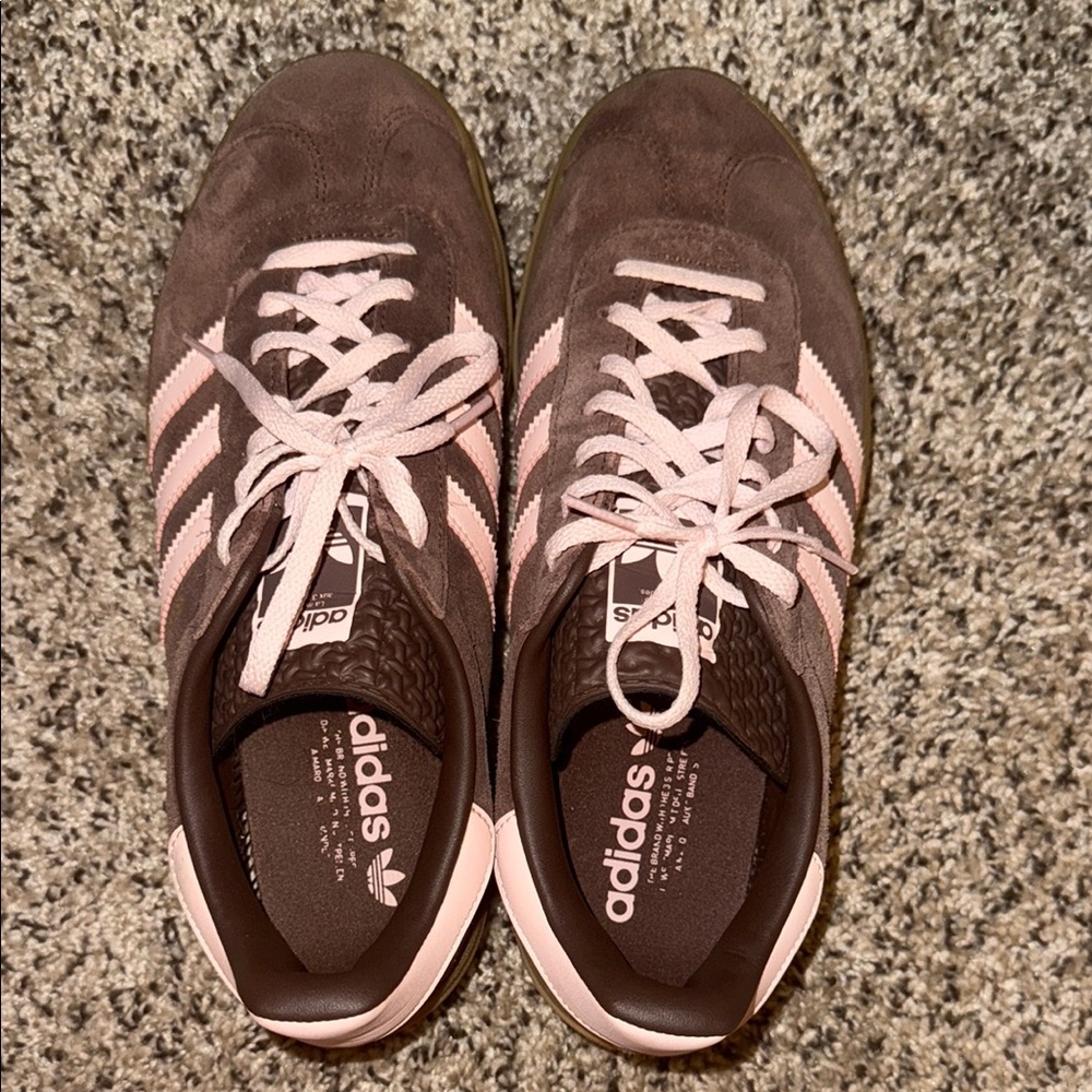 adidas Brown and Light Pink Women's Sneakers